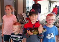 Young anglers with their catch (2016)